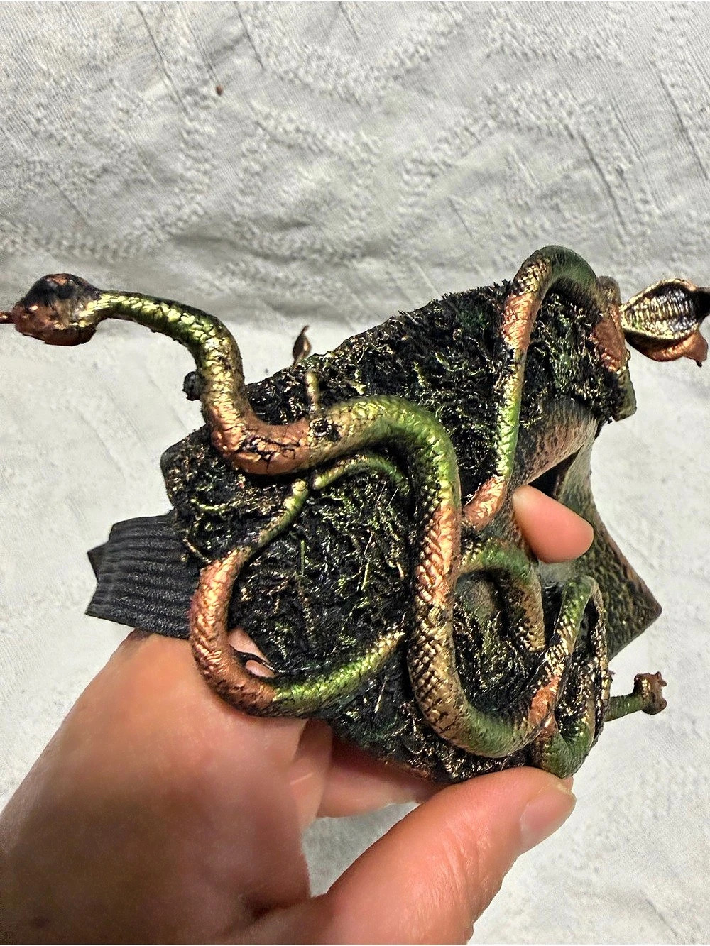 Venetian phantom woodland medusa snake masquerade mask costume halloween - Picture 6 of 7